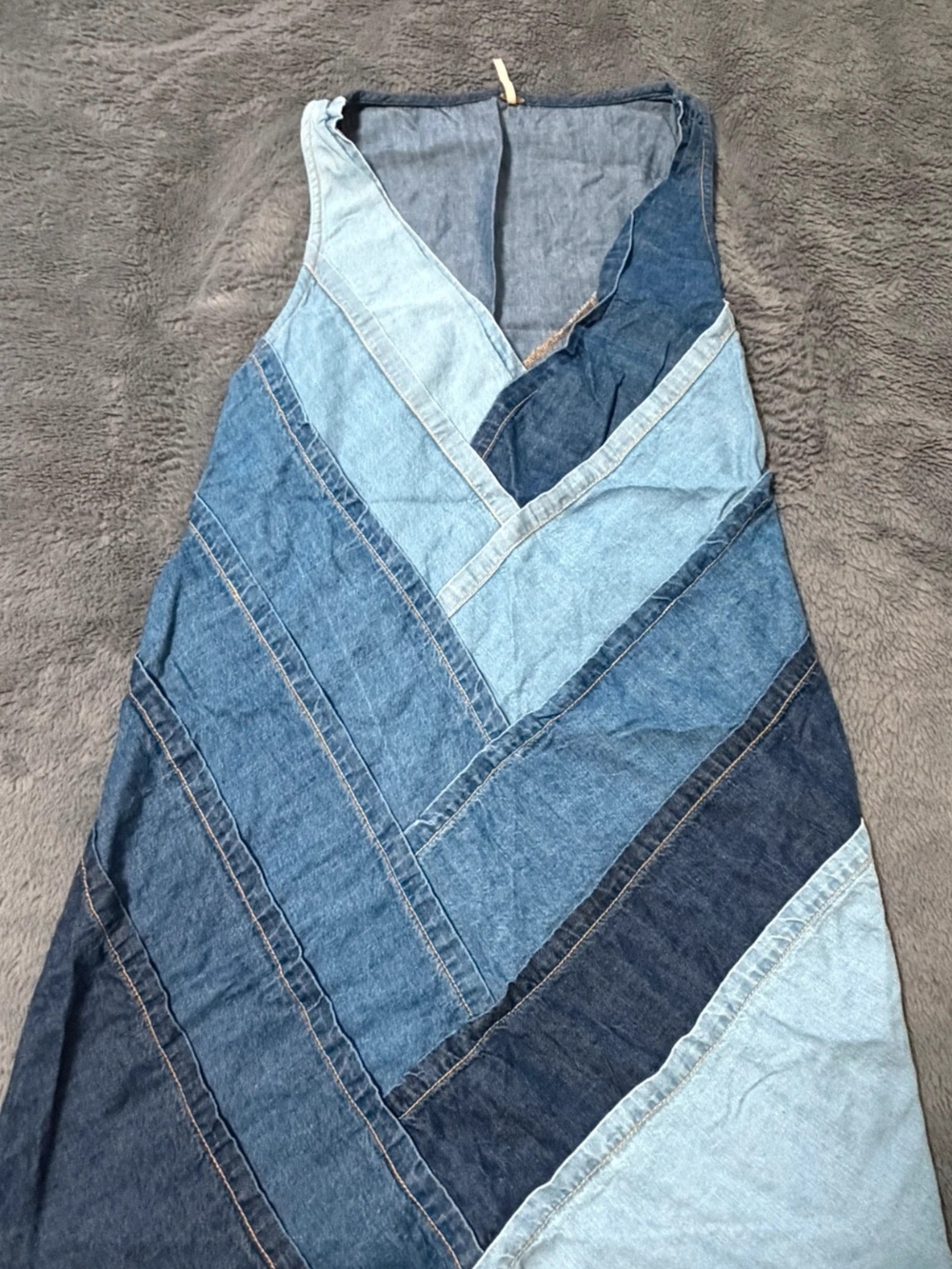 Free People Patches Of Denim Dress - XS